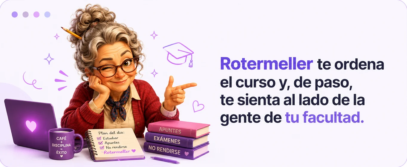 Rotermeller te ordena el curso y, de paso, te sienta al lado de la gente de tu facultad
